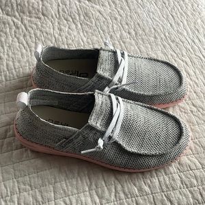 Grey and pink women’s hey dudes